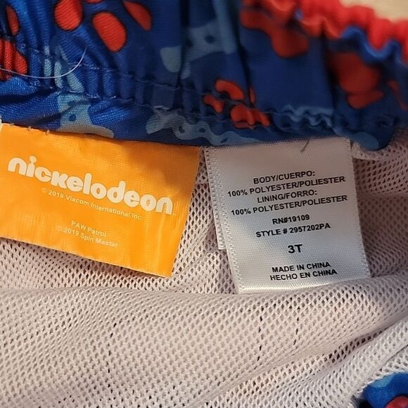 NICKELODEON PAW PATROL 2-PIECE SWIM TRUNKS AND RASHGUARD, SIZE 3T - Picture 6 of 7